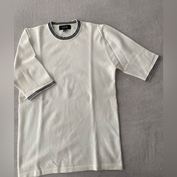 Roolee Tops - Roolee Top - cream with black trim